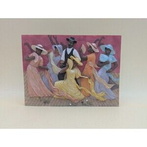 Vintage Lavarne Ross Curtain Call 3D Relief Wall Plaque African American Art
